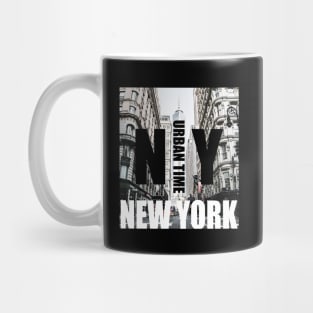 New York City Urban Time Shirt For NY Lover Mug